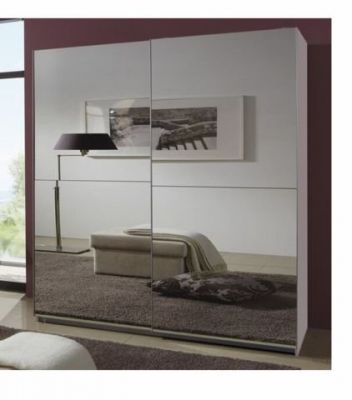 Queen Mirrored Sliding Wardrobe 1.8m Sliderobes