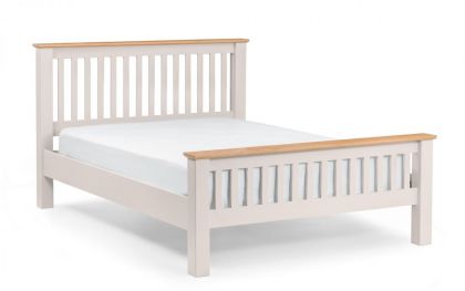 Richmond Oak King Size Bed 5ft - Elephant Grey / Pale Oak