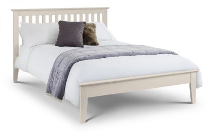Salerno Oak Shaker King Size Bed 5ft - Ivory
