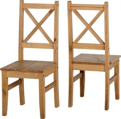 Salvador Dining Chair in Distressed Waxed Pine