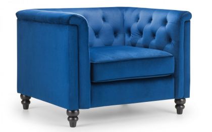 Sandringham Chair - Blue Velvet