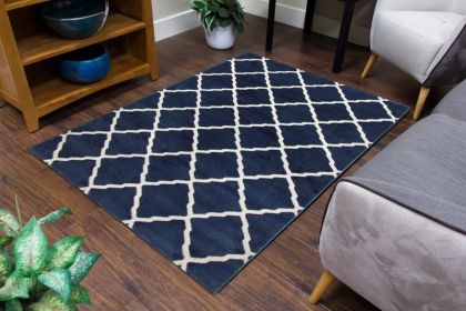 Toscana Lattice Rug 200cm x 300cm - Blue