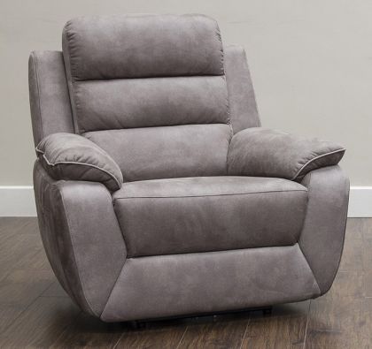 Urban Fabric 1 Seater Recliner Sofa  - Brown / Grey