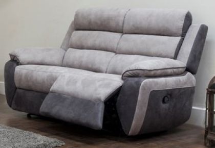 Urban Fabric 2 Seater Recliner Sofa 2RR - Smoke / Grey