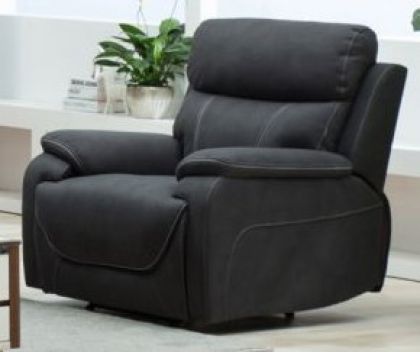 Violet Fabric 1 Seater Sofa - Dark Grey ASH