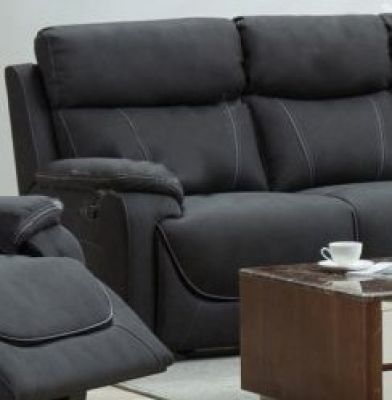 Violet Fabric 2 Seater Sofa - Dark Grey ASH