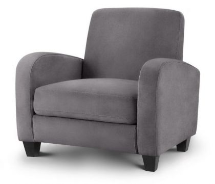 Vivo Fabric 1 Seater Sofa - Dusk Grey