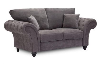 Windsor Fabric 2 Seater Sofa - Dark Grey