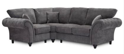 Windsor Fabric Corner Sofa 1c2 - Dark Grey