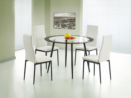 Acodia PU Chairs with White PU & Black Frame (Sold in 4s)