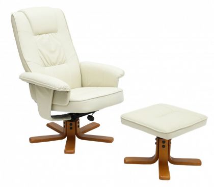 Althorpe Recliner with Footstool PU