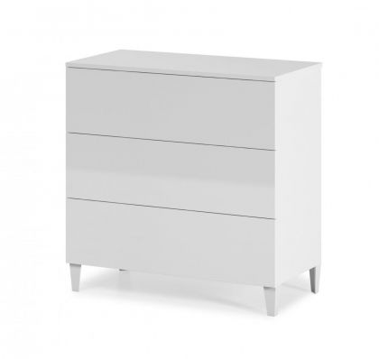 Arctic Chest 3 Drawer High Gloss White