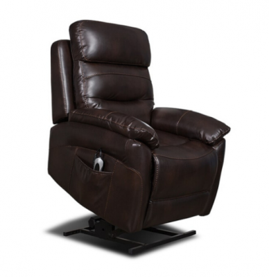Arianna Lift & Rise Chair - Brown Full Italian Leather