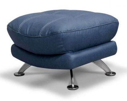 Axis Occasional Footstool - Denim