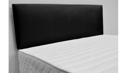 Leatherette King Size Headboard Short - Black