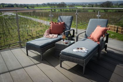 Casa Grey Sun Lounger