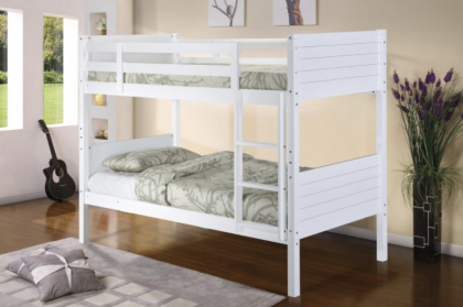 Castleton Solid Wood Bunk Bed - White
