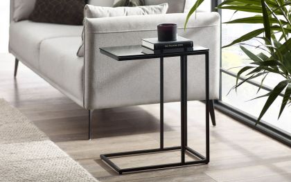 Chicago Drinks Table - Smoked Glass