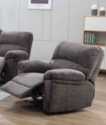 Corby Fabric Armchair - Charcoal