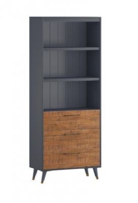 Cortina Tall Bookcase - Rustic Pine
