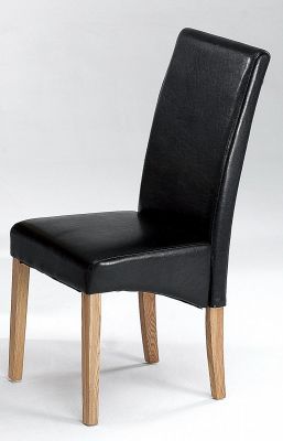 Cyprus Solid Ashwood Chair (SOLD IN PAIRS)- Black