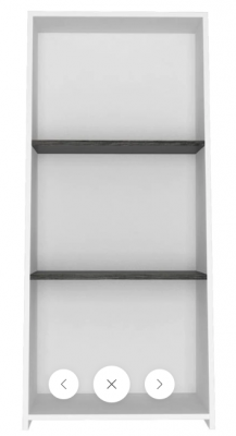 Dallas Low Bookcase With 3 Shelves