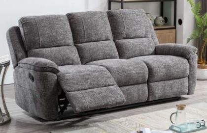 Dante Fabric Recliner Suite 3+1+1 - Slate