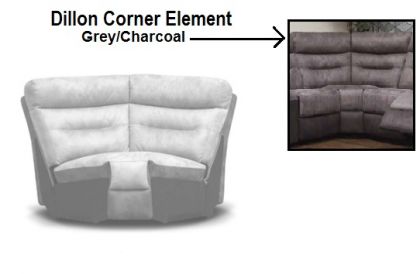 Dillon Corner Element - Charcoal