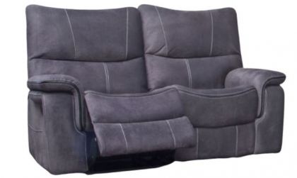 Emilio Fabric 2 Seater Recliner Sofa - Dark Grey