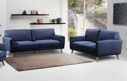 Enya Fabric 3+2 Suite - Navy