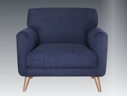 Enya Fabric Chair - Navy