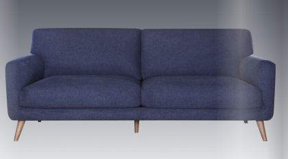 Enya Fabric 3 Seater Sofa - Navy