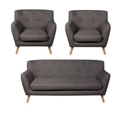 Eton Fabric Suite 3+1+1 - Dark Grey
