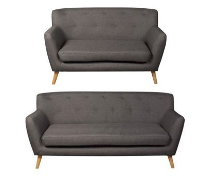 Eton Fabric Suite 3+2 - Dark Grey