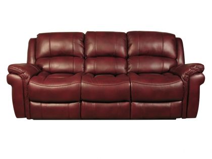 Farnham Leather Air 3 Seater Sofa - Burgundy