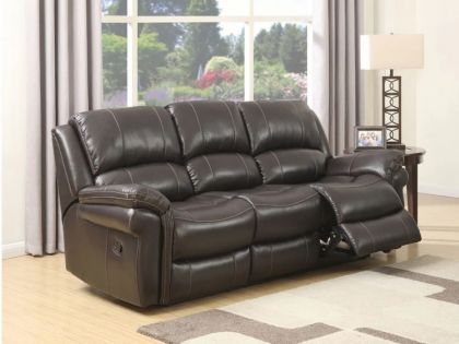 Farnham Leathaire 3 Seater Sofa - Chocolate