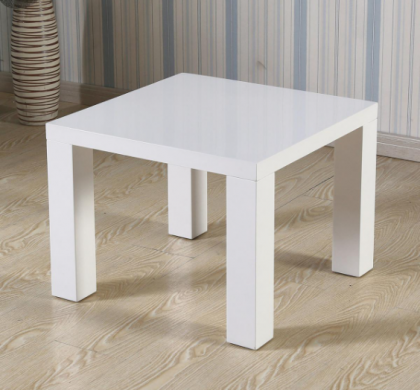 Foxley Lamp Table - High Gloss White