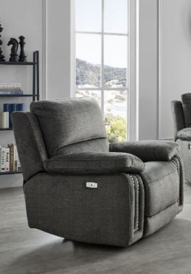 Galgorm Fabric 1 Seater Sofa - Charcoal   