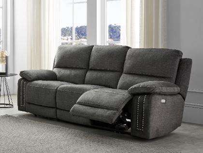 Galgorm Fabric 3 Seater Sofa - Charcoal