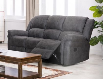 Gloucester Fabric 3 Seater Sofa - Dark Grey