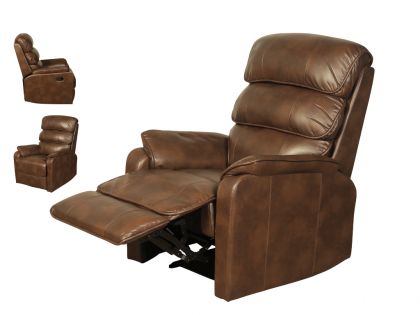 Harmony Faux Leather Recliner Chair - Two-tone Tan