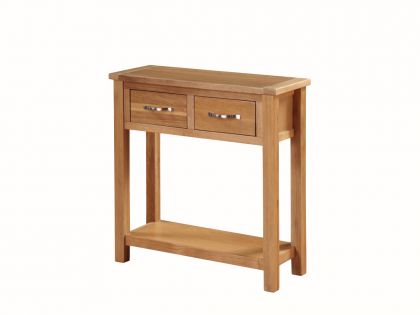 Hartford City Large Console Table - Oak