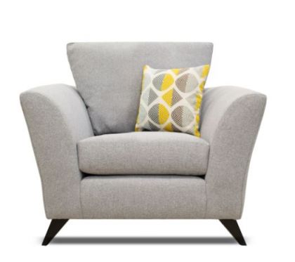 Hilton Fabric High Back Suite 1 seater -Charcoal