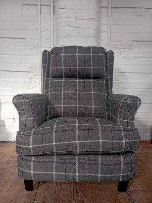 Skye Fabric Armchair - Charcoal