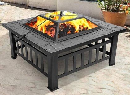 Large Square Firepit Grills