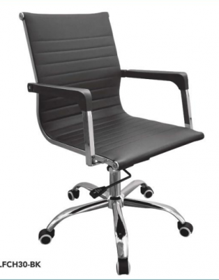 Loft Home Office Chair Contour Back - Black