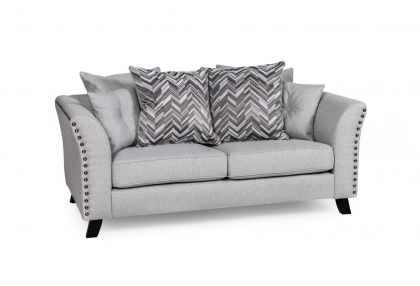 Linton Fabric 2 Seater Sofa - Grey