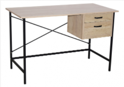Loft Home Study Desk With Drawers - Oak Effect