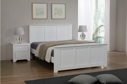 Mali Double Bed 4ft6in - White