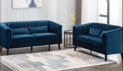Meabh Plush Velvet Suite 3+2 - Midnight Blue